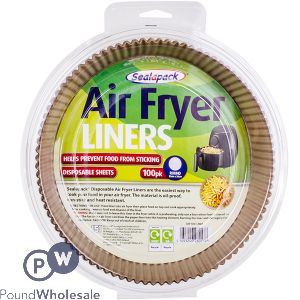 Sealapack 20cm Round Disposable Air Fryer Liners 100 Pack