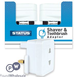 Status 1Amp Shaver & Toothbrush Adaptor CDU