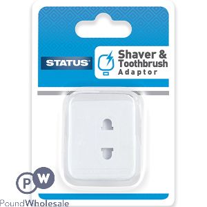 Status 1amp White Shaver & Toothbrush Adaptor