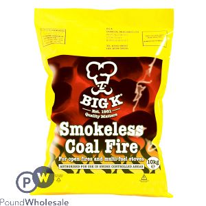 BIG K SMOKELESS COAL FIRE PIECES 10KG