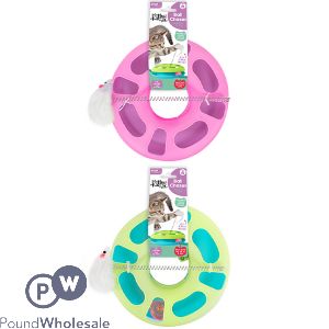 Smart Choice Ring Track & Mouse Chase Game Cat Toy Assorted Colours