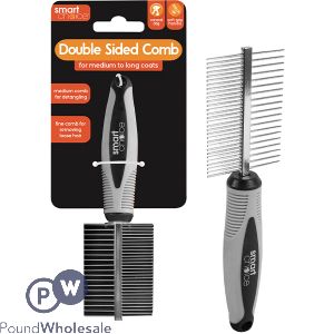Smart Choice Double-Sided Fine & Medium Tooth Grooming Comb