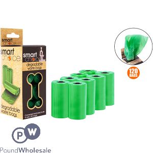 Smart Choice Degradable Dog Poop Bags 8 Pack