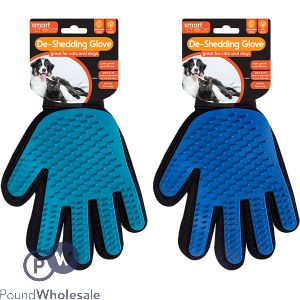 Smart Choice Pet Deshedding Grooming Glove Assorted Colours