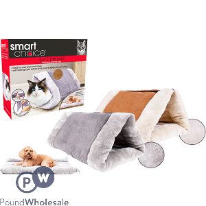 Smart Choice Cosy Save Tunnel Cat Bed & Mat Assorted Colours