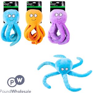 Smart Choice Plush Octopus Dog Toy Assorted Colours