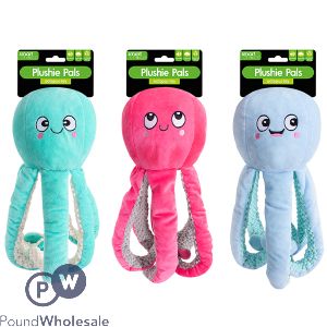 Smart Choice Plush Octopus Dog Toy Assorted Colours