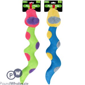 Smart Choice Squeaker Plush Snake Dog Toy 60cm Assorted Colours