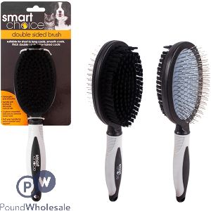 SMART CHOICE DOUBLE-SIDED PIN &amp; BRISTLE GROOMING PET BRUSH
