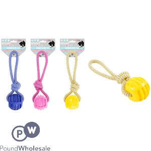 Smart Choice Small Puppy Rope Tug Dog Toy 21cm Assorted Colours