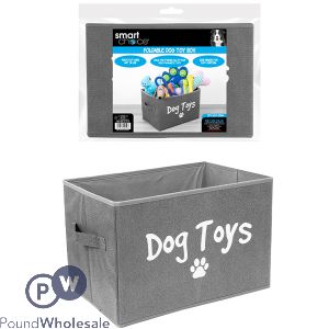 SMART CHOICE FOLDING DOG TOY GREY STORAGE BOX