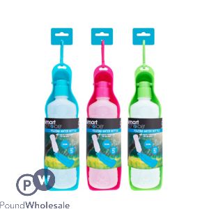 Smart Choice Summer Folding Pet Water Bottle 500ml Assorted Colours