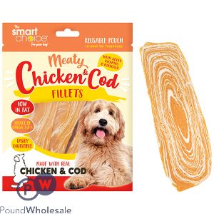 SMART CHOICE CHICKEN &amp; COD FILLET DOG TREATS 7 PACK 110G