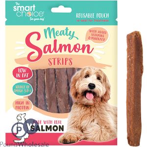 SMART CHOICE SALMON SKIN STRIP DOG TREAT 7 PACK 100G