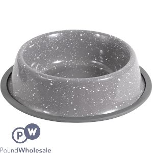 Smart Choice Speckled Stainless Steel Pet Bowl 900ml