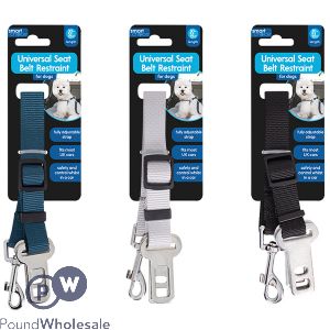 Smart Choice Universal Dog Seat Belt Restraint 30-52cm Assorted Colours