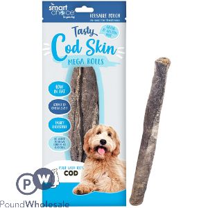 Smart Choice Cod Skin Mega Rolls Dog Treats 90g 3 Pack