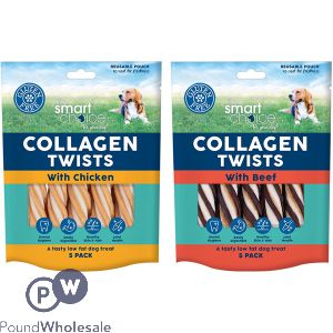 Smart Choice Collagen Twists Dog Treats 5 Pack Assorted