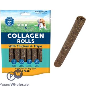 Smart Choice Chicken &amp; Tripe Collagen Rolls Dog Treats 7 Pack 105g