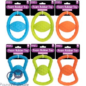 Smart Choice Foam Rubber Tug Dog Toy Assorted