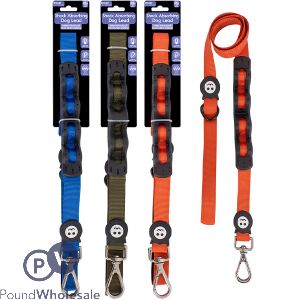 Smart Choice Shock Absorbing Dog Lead 110cm 3 Assorted Colours