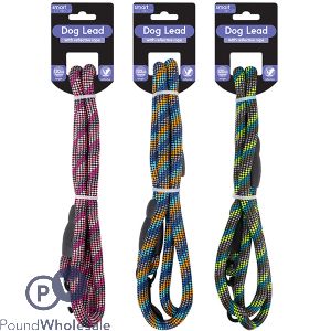 Smart Choice Reflective Rope Dog Lead 120cm Assorted Colours
