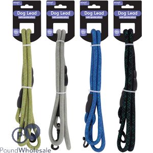 Smart Choice Sparkle Rope Dog Lead 120cm 4 Assorted Colours