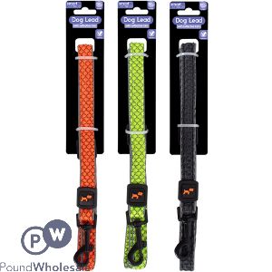 Smart Choice Reflective Textured Dog Lead 120cm Assorted Colours