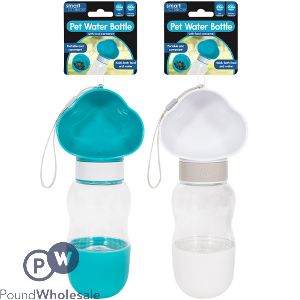 Smart Choice 2-in-1 Pet Water & Food Bottle Assorted Colours