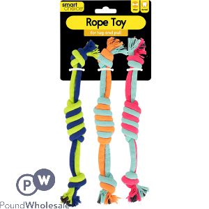 Smart Choice Double Knot Tug-and-pull Rope Dog Toy 30cm Assorted Colours