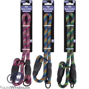 Smart Choice Reflective Rope Slip Dog Collar 55cm Assorted Colours