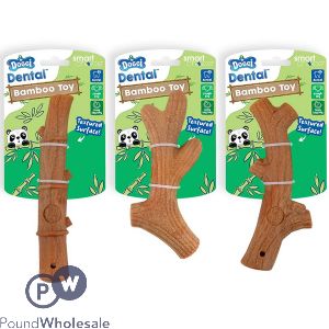 Smart Choice Dental Textured Bamboo Stick Dog Toy 18cm Assorted