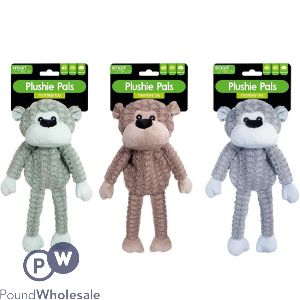 Smart Choice Plushie Pal Monkey Dog Toy 42cm Assorted Colours