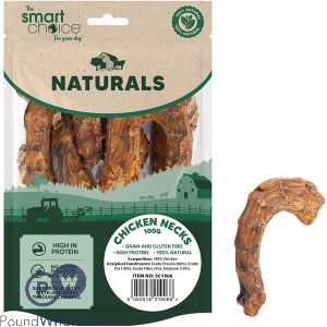 Smart Choice Natural Chicken Neck Dog Treats 100g