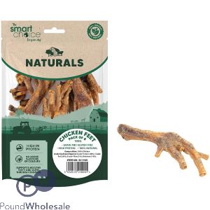 Smart Choice Natural Chicken Feet Dog Treats 100g