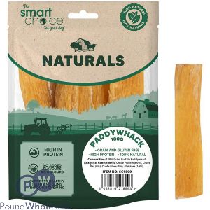 Smart Choice Natural Buffalo Paddywhack Dog Treats 100g