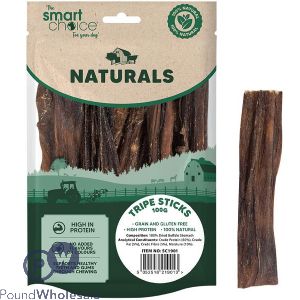 Smart Choice Natural Buffalo Tripe Sticks Dog Treats 100g
