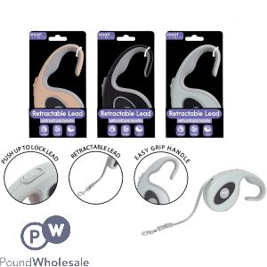 Smart Choice 20kg Retractable Tape Dog Lead 5m Assorted Colours