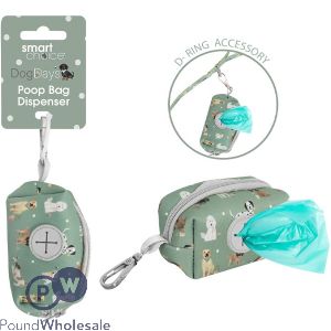 Smart Choice Dog Print Poop Bag Dispenser