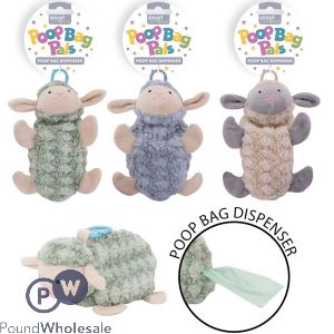 Smart Choice Poop Bag Pals Sheep Poop Bag Dispenser 15cm Assorted Colours
