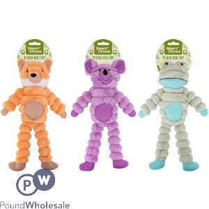 Smart Choice Squeaky Plush Long Animal Dog Toy 46cm Assorted
