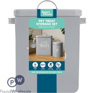 Smart Choice Pet Treat Tin Storage Set 3pc