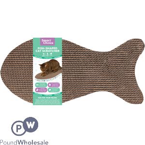 Smart Choice Fish-shaped Cardboard Cat Scratcher 50cm