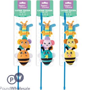 Smart Choice Catnip Plush Animal Teaser Cat Toy 40cm Assorted