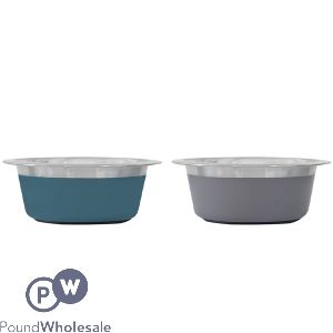 Smart Choice 13cm Stainless Steel Pet Bowl 473ml Assorted Colours