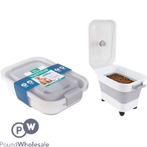Smart Choice Collapsible Wheelie Pet Food Storage Containers 20l