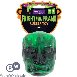 Smart Choice Halloween Squeaky Rubber Frightful Frank Monster Dog Toy 8.5cm