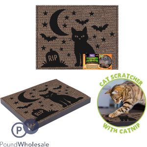 Smart Choice Halloween Cardboard Catnip Cat Scratcher 35.7cm X 28cm X 3cm