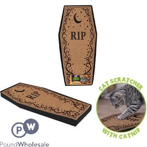 Smart Choice Halloween Catnip Coffin Cat Scratcher 57cm X 26.5cm X 4cm