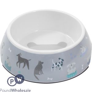 Smart Choice Melamine Dog Print Pet Bowl 500ml 17cm
